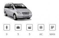 Euro Car Group 9seater Minivan Mercedes Vito Traveliner or similar