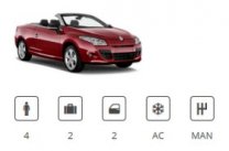 Europacar Car Group Convertible Renault Megane Cabriolet or similar